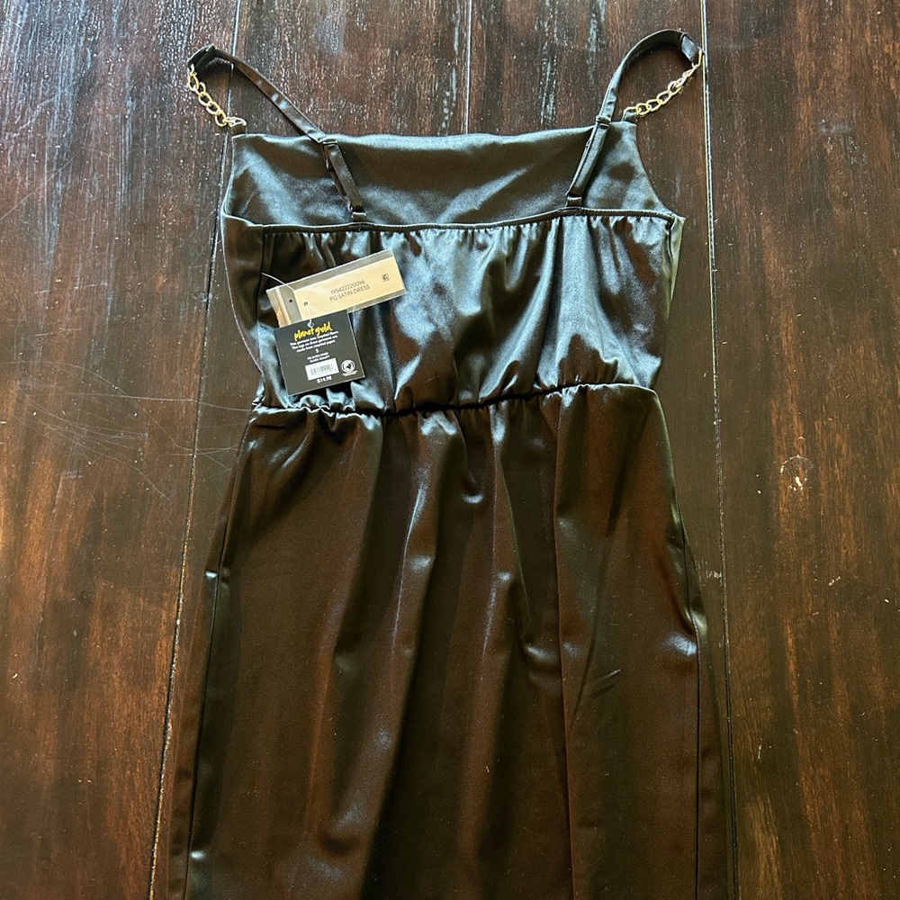 Planet Gold Black Mini Dress